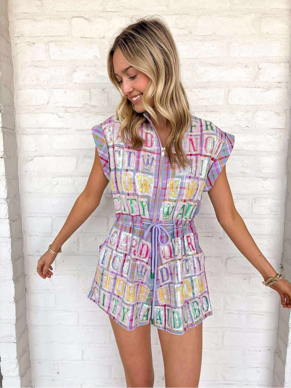 QOS | Mardi Gras Romper.